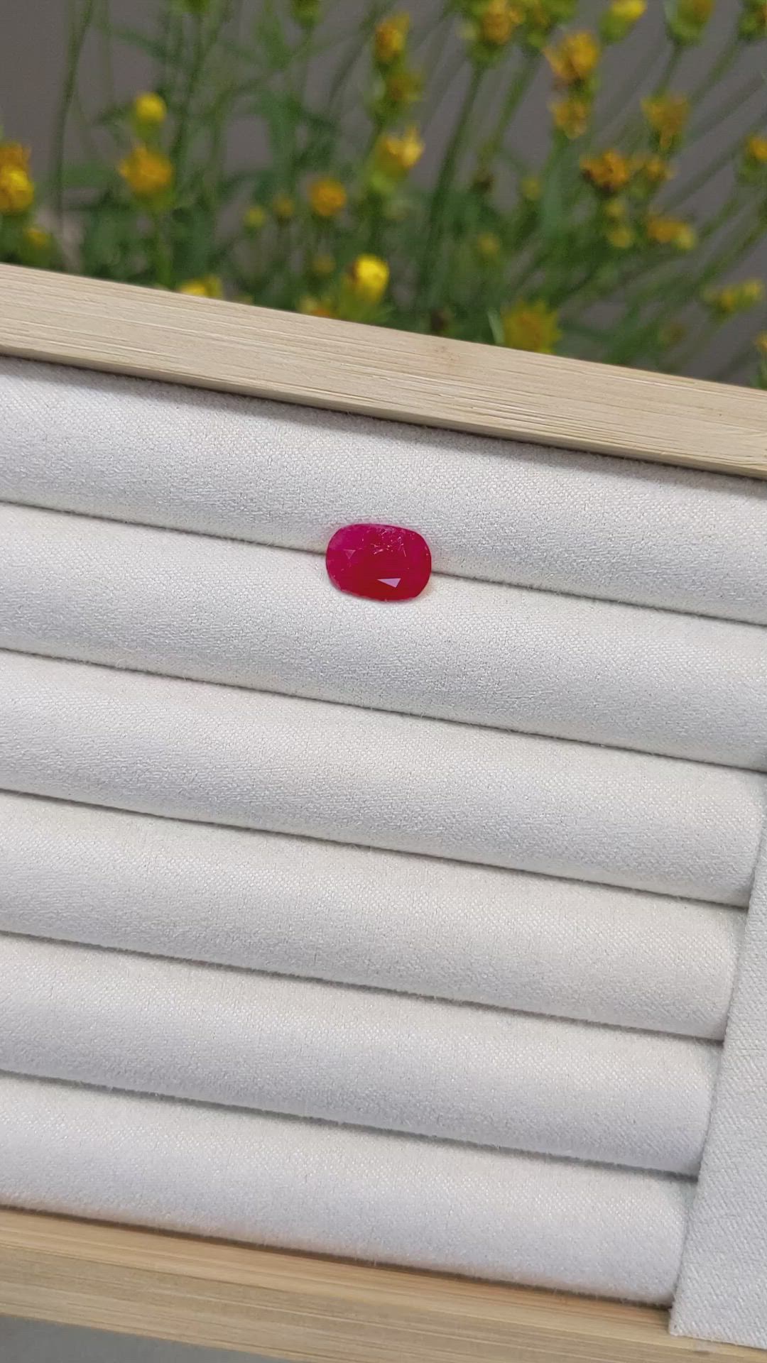 3.77 Ct. Ruby from Mozambique Size Video