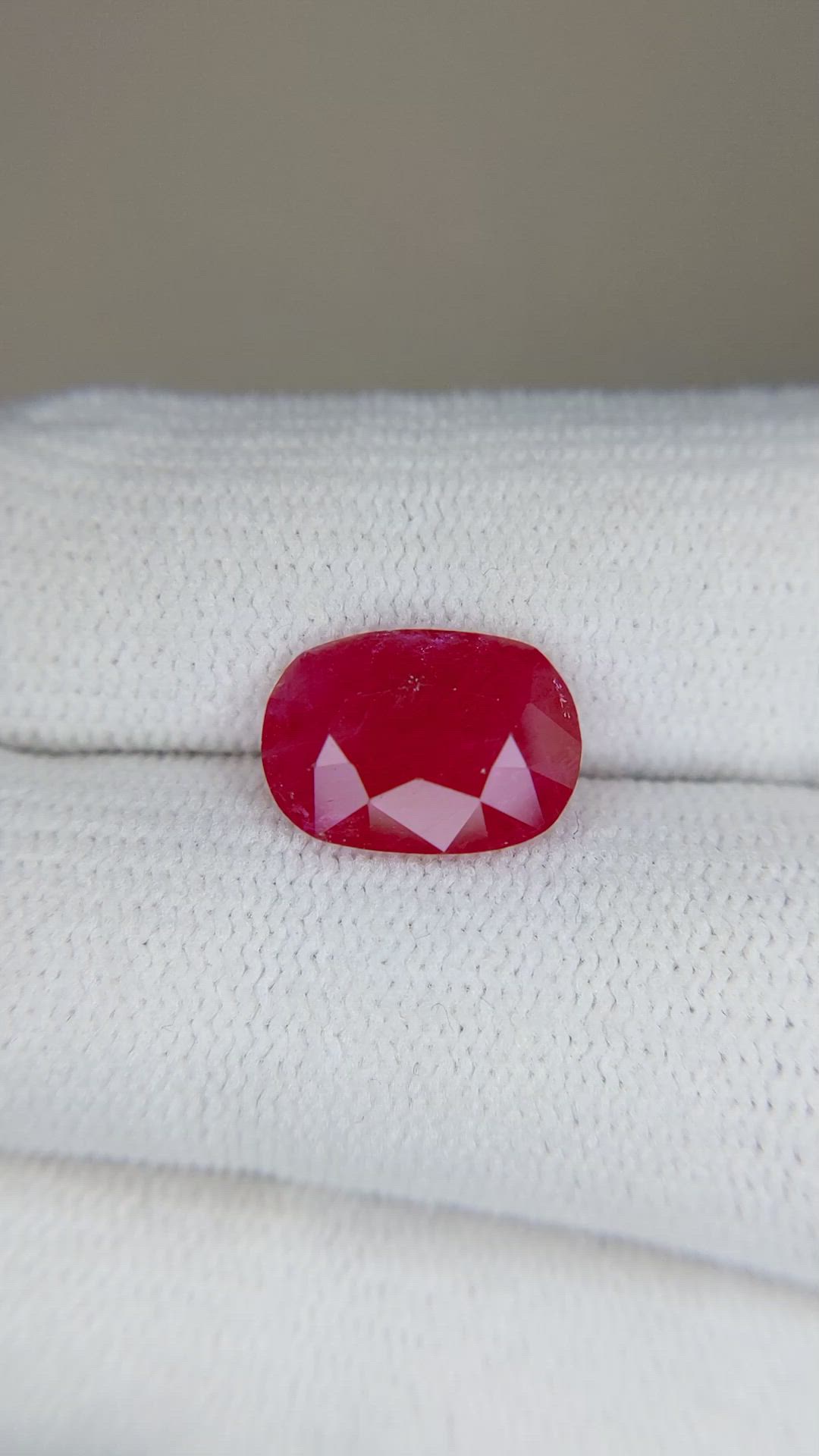 3.77 Ct. Ruby from Mozambique Size Video