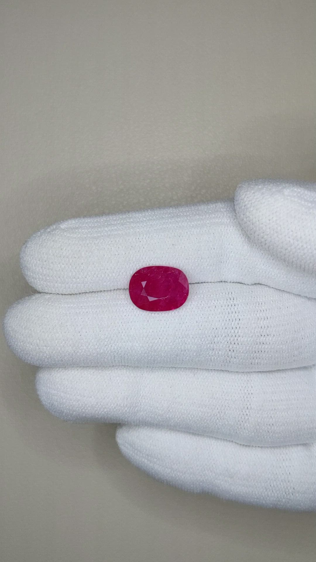 3.52 Ct. Ruby from Mozambique Size Video