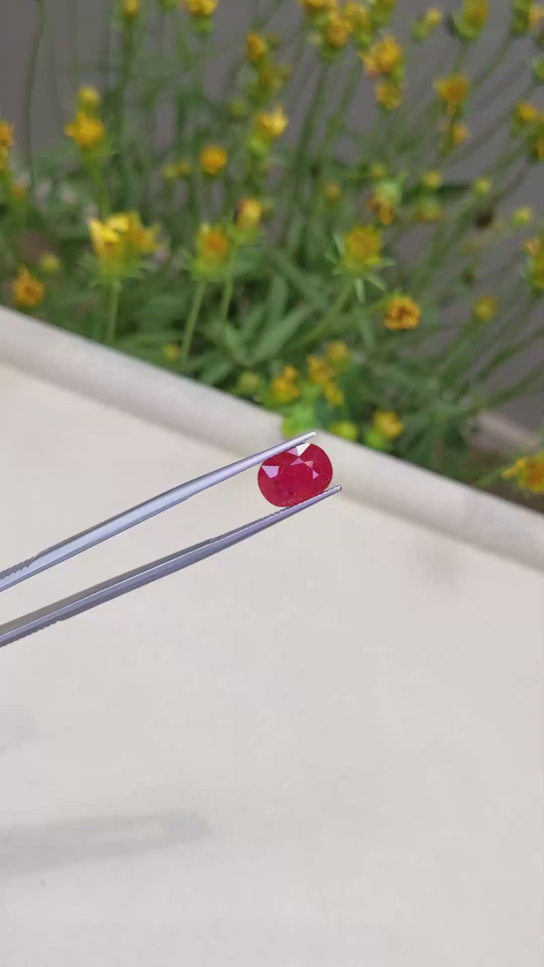 3.52 Ct. Ruby from Mozambique Size Video