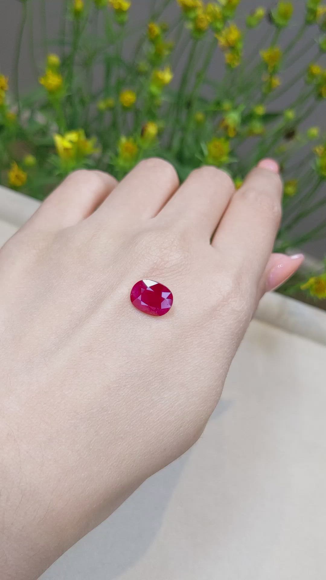 4.10 Ct. Ruby from Mozambique Size Video