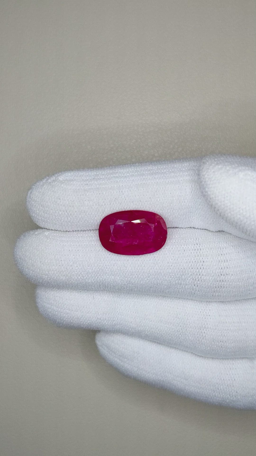 6.20 Ct. Ruby from Mozambique Size Video