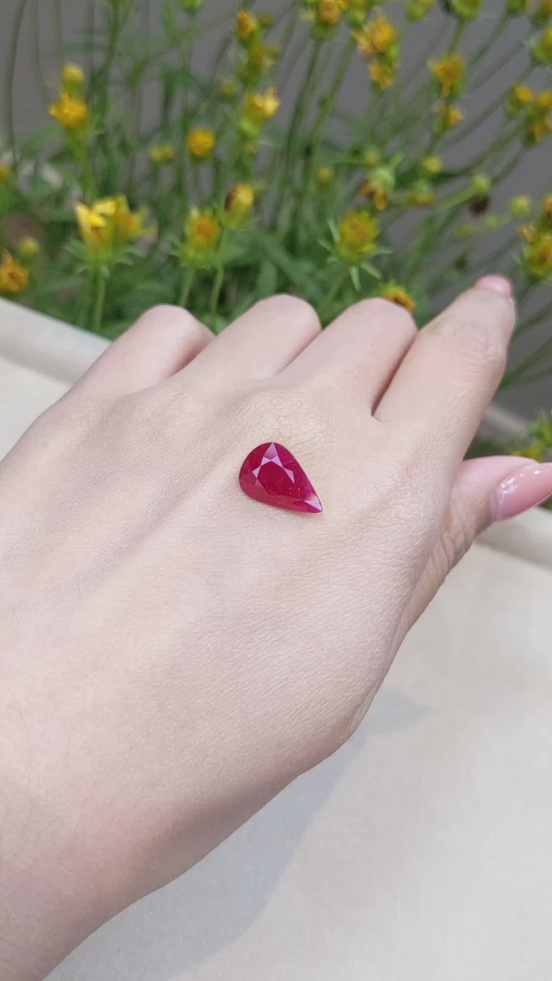 4.90 Ct. Ruby from Mozambique Size Video