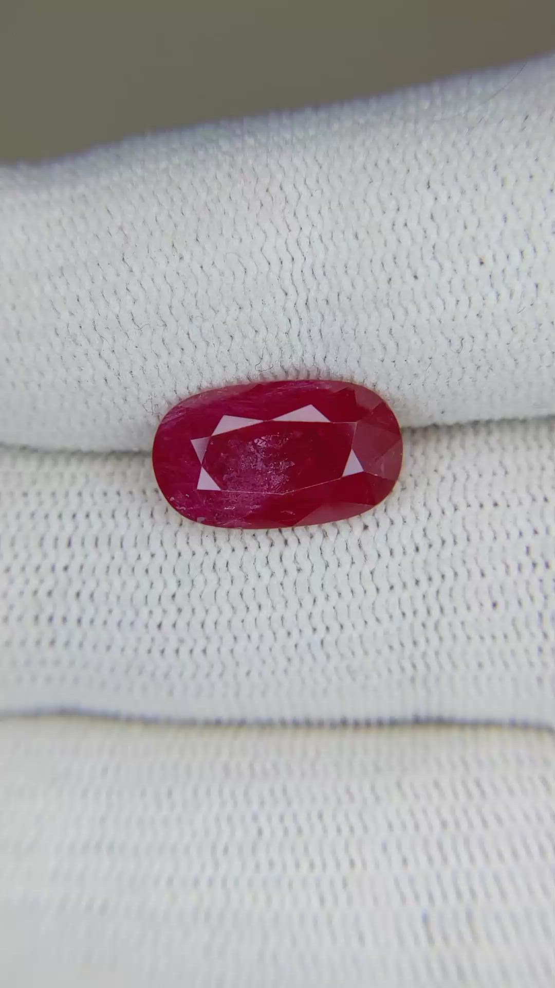 4.48 Ct. Ruby from Mozambique Size Video