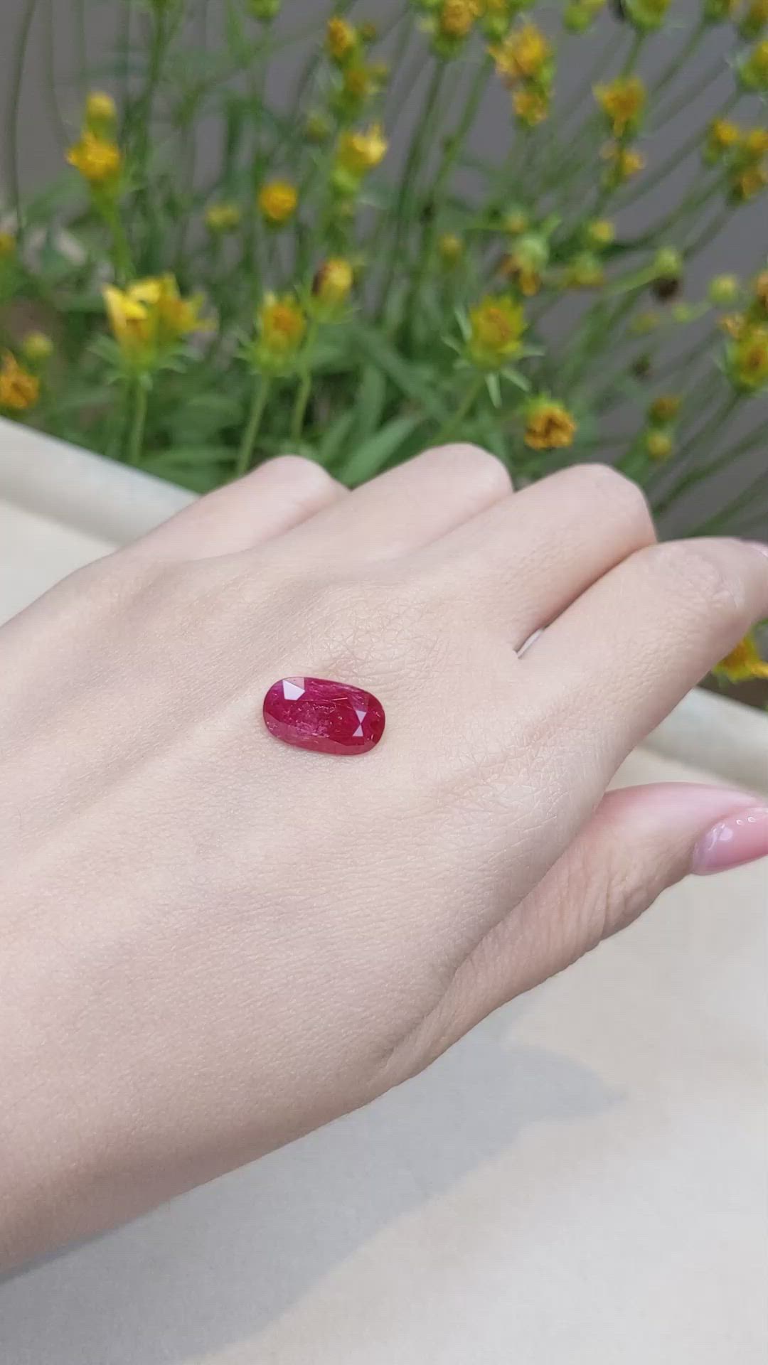 4.48 Ct. Ruby from Mozambique Size Video