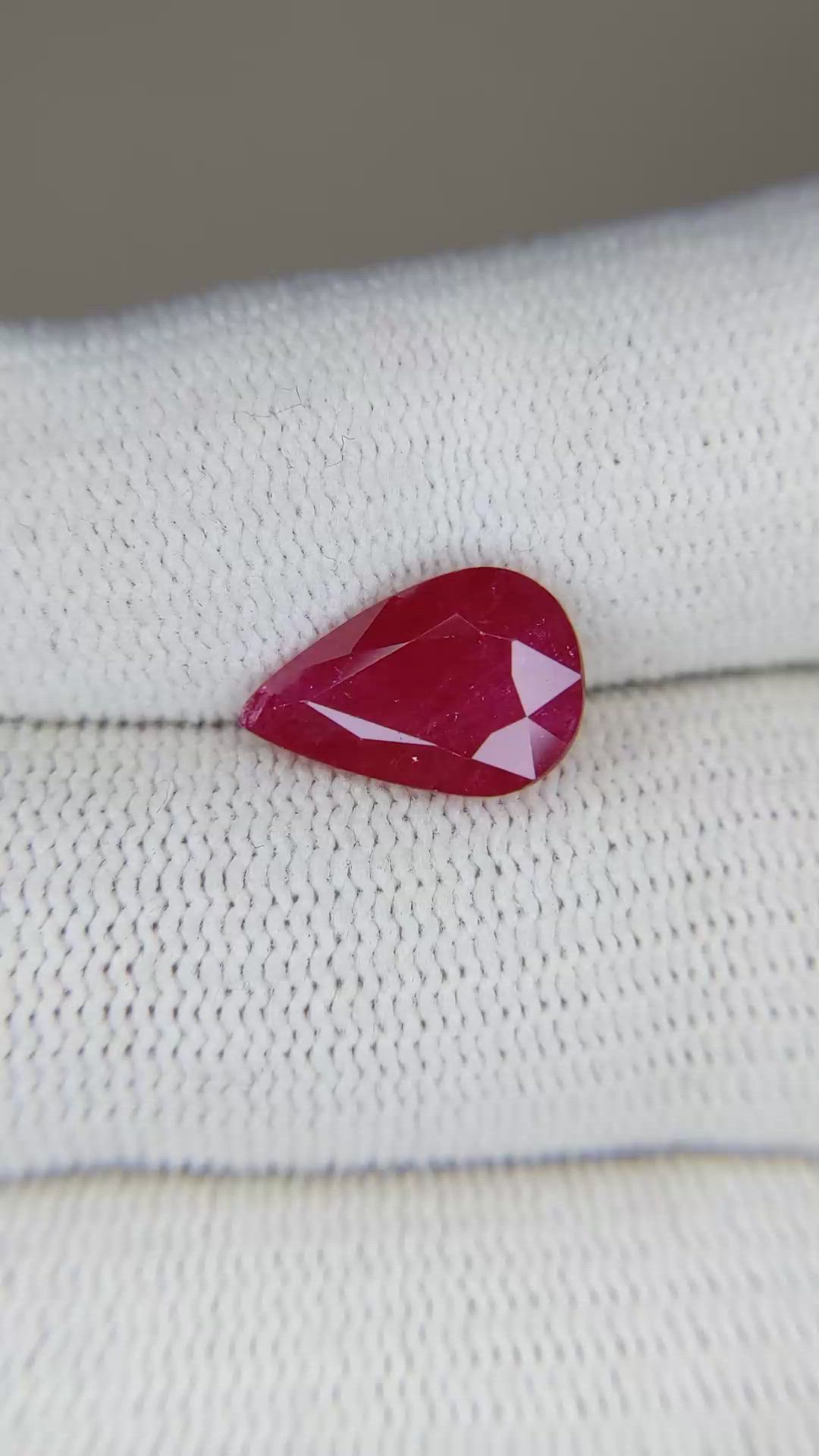 4.10 Ct. Ruby from Mozambique Size Video