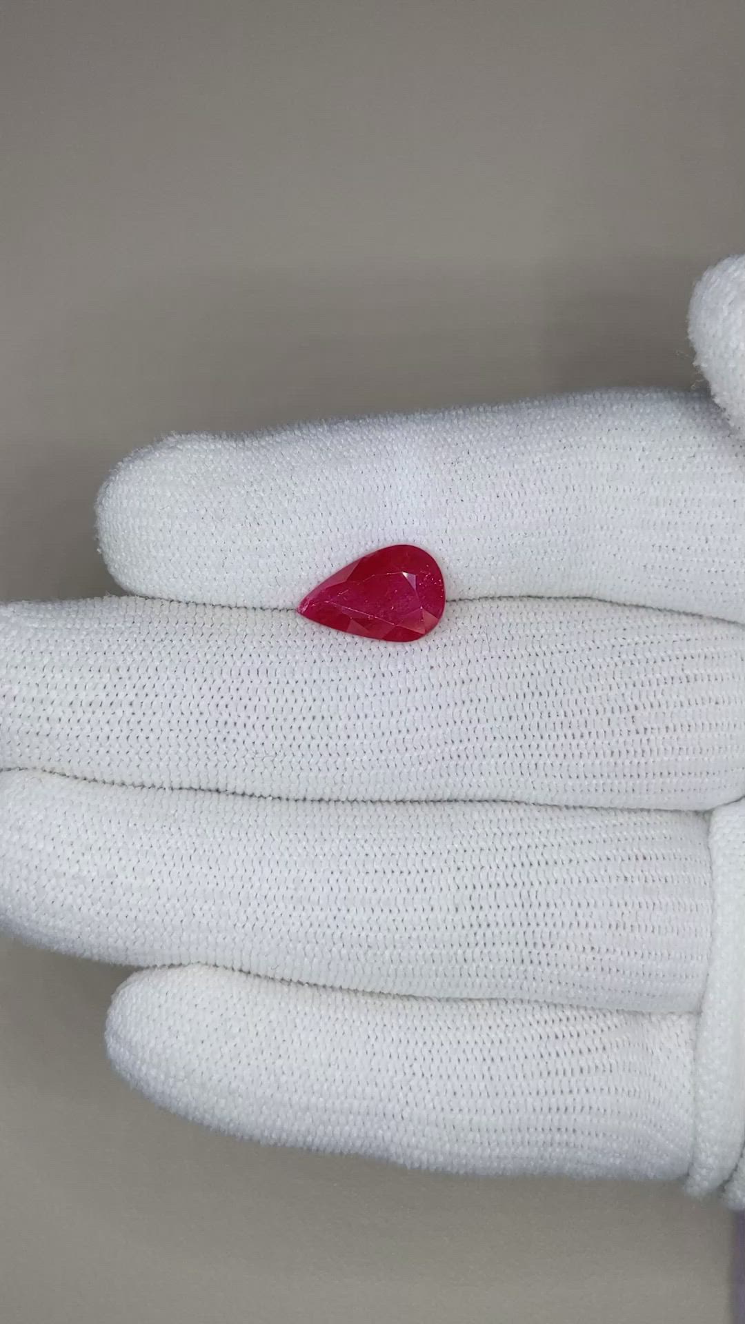 4.10 Ct. Ruby from Mozambique Size Video
