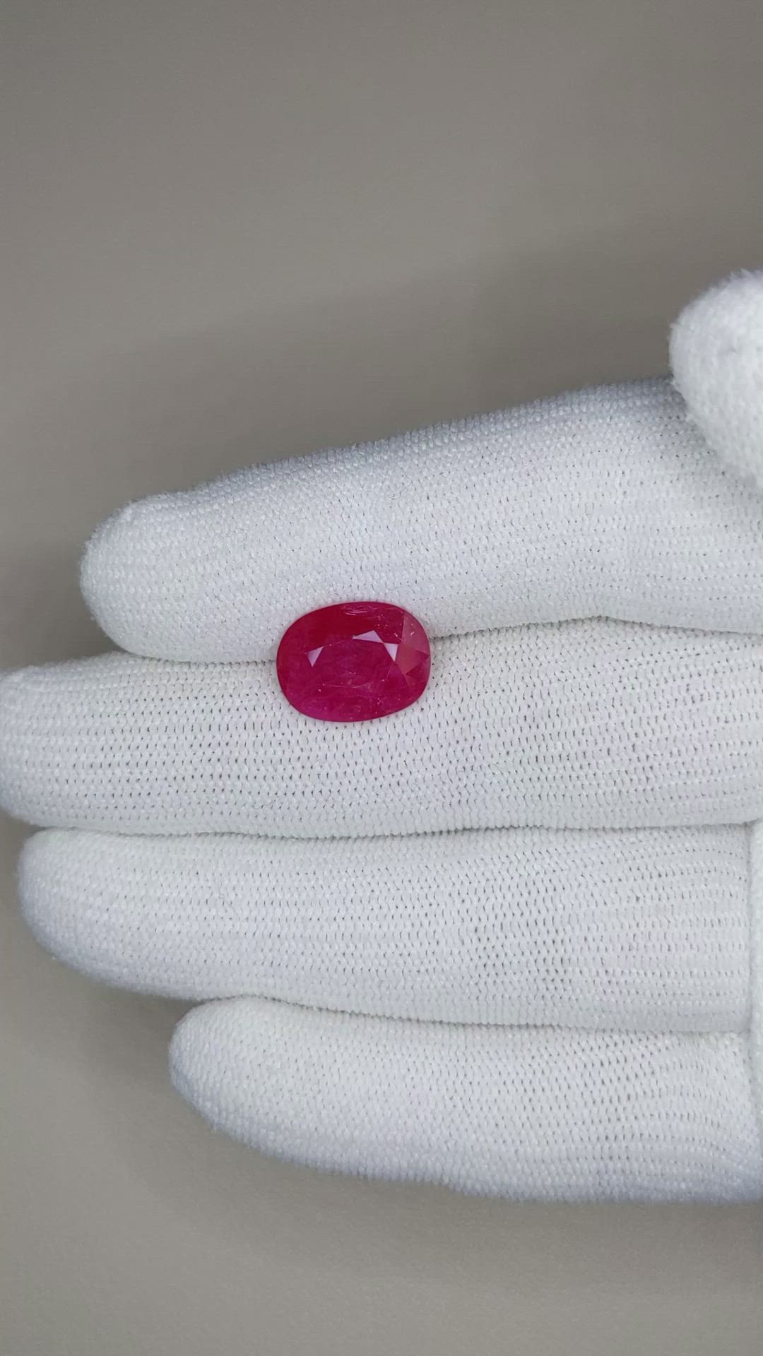 5.89 Ct. Ruby from Mozambique Size Video