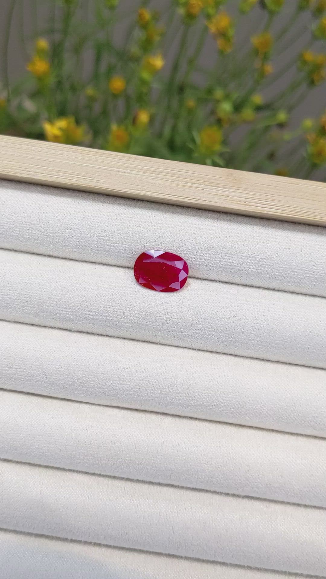 3.80 Ct. Ruby from Mozambique Size Video