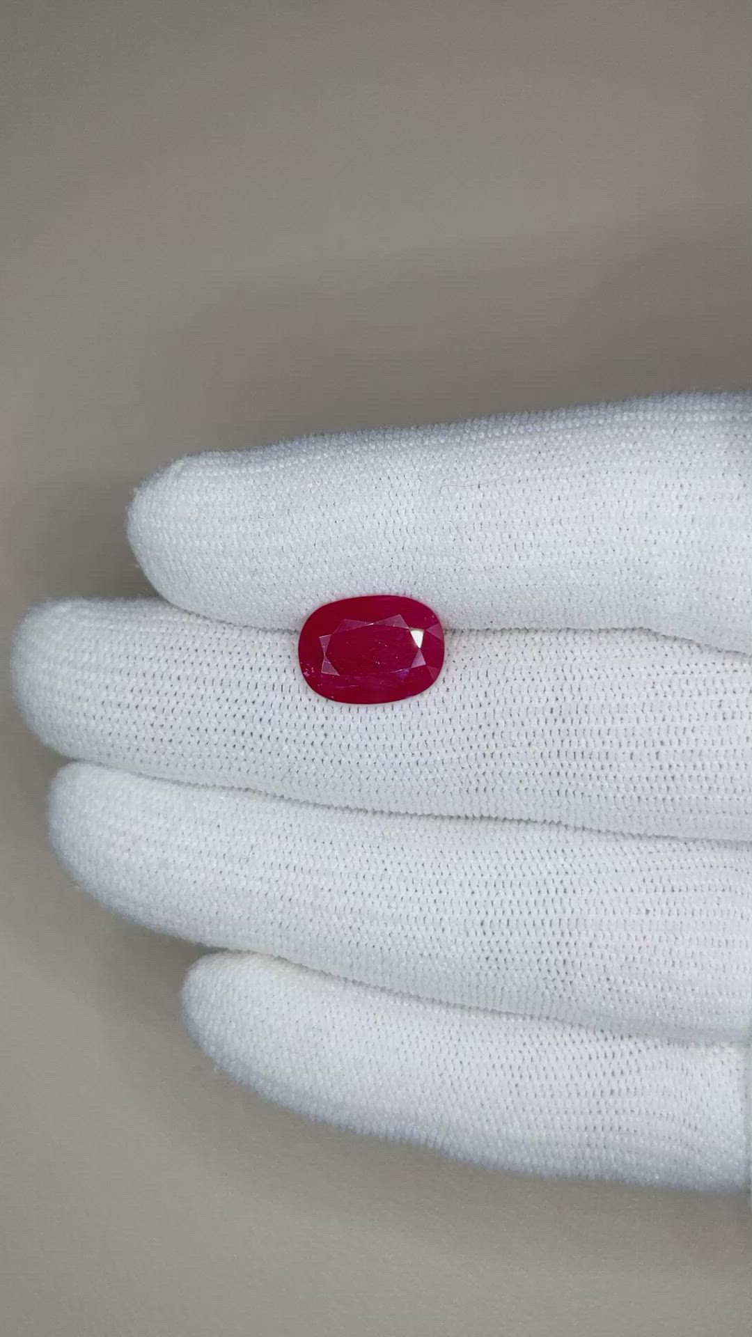 3.80 Ct. Ruby from Mozambique Size Video