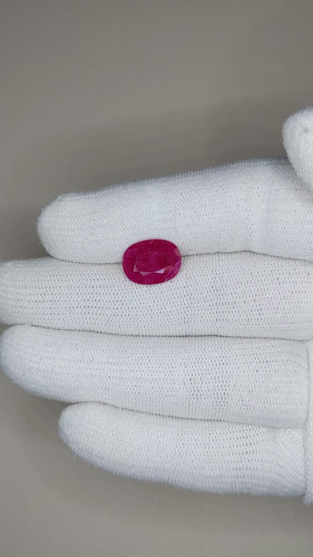 4.23 Ct. Ruby from Mozambique Size Video