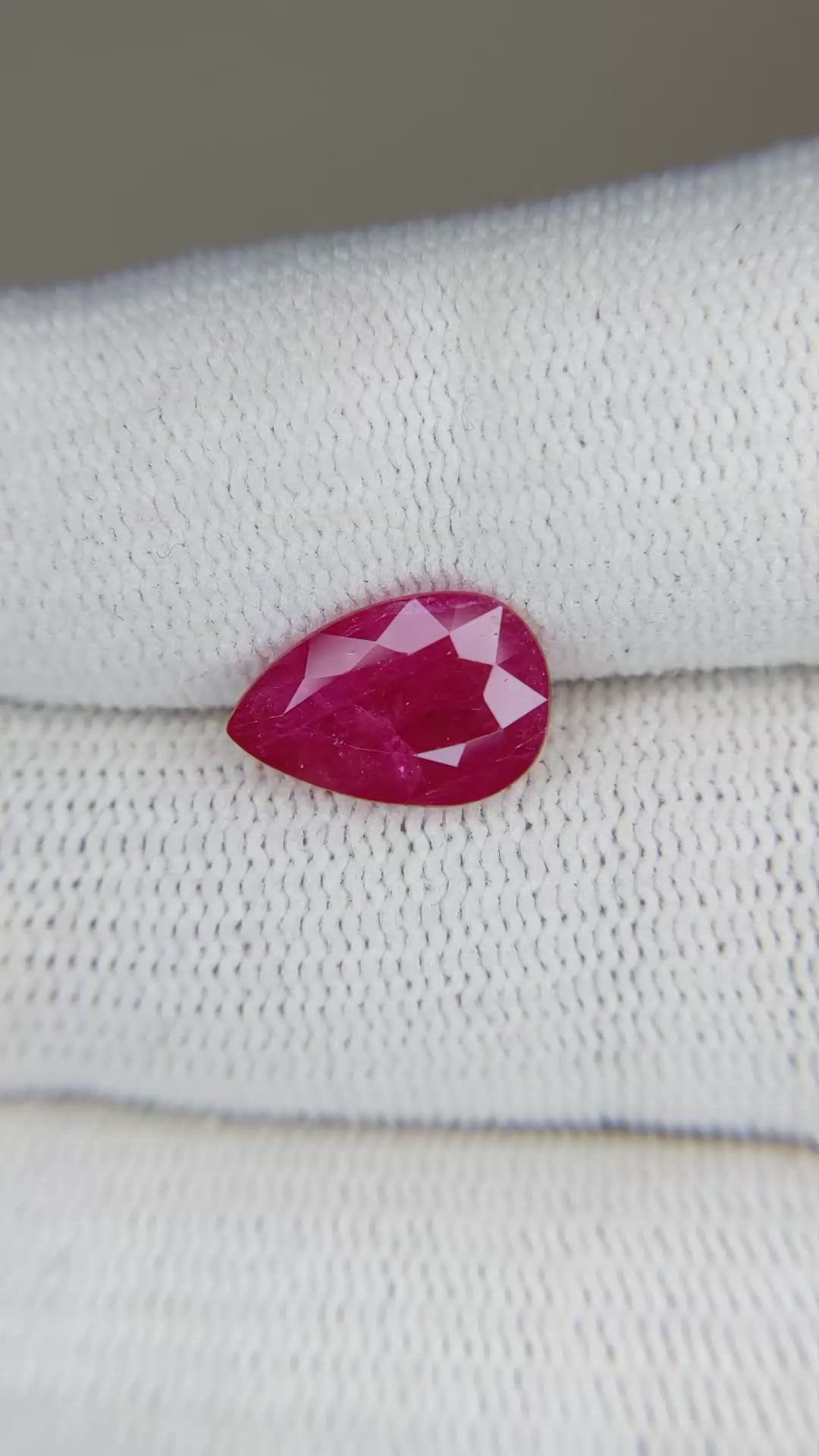 3.29 Ct. Ruby from Mozambique Size Video