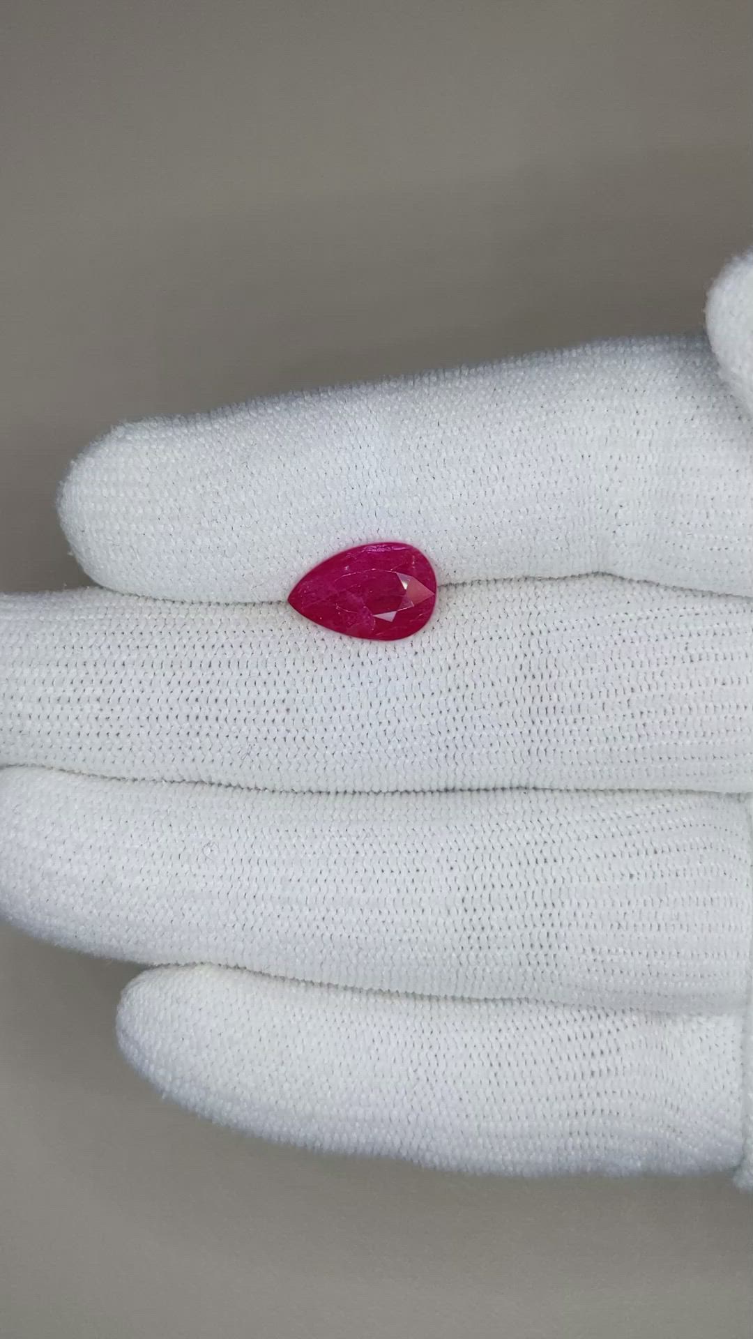 3.29 Ct. Ruby from Mozambique Size Video