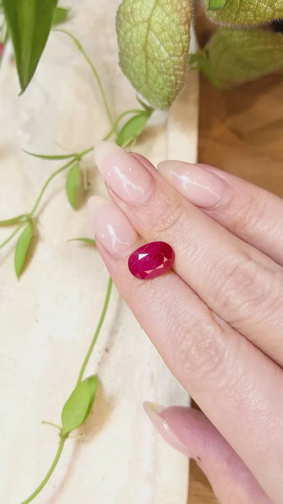 4.25 Ct. Ruby from Mozambique Size Video