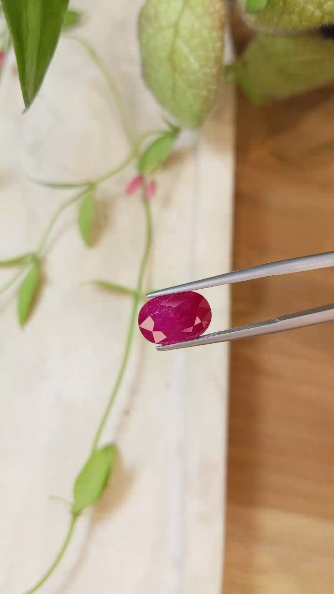 4.25 Ct. Ruby from Mozambique Size Video