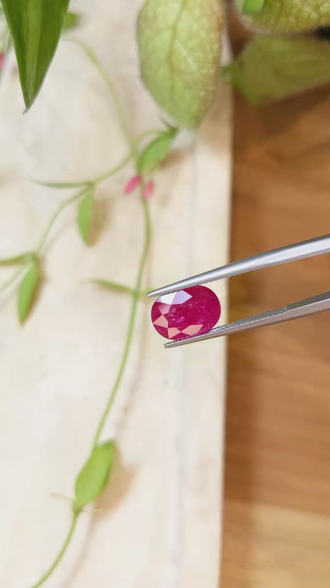 3.75 Ct. Ruby from Mozambique Size Video