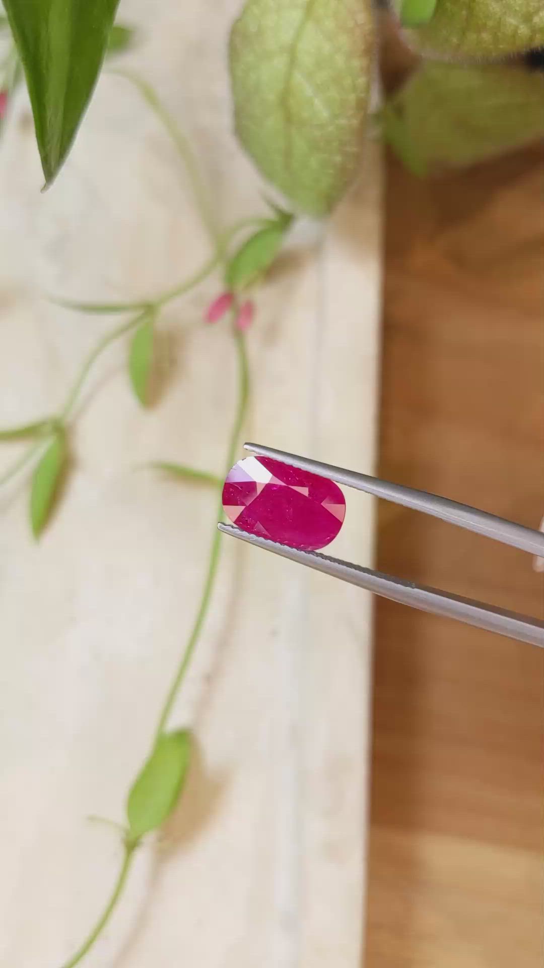 3.31 Ct. Ruby from Mozambique Size Video