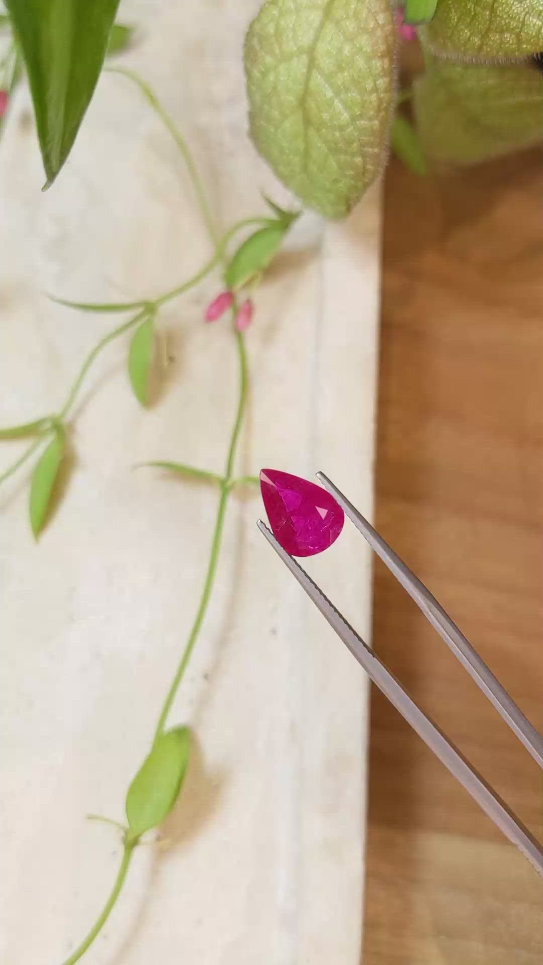2.91 Ct. Ruby from Mozambique Size Video