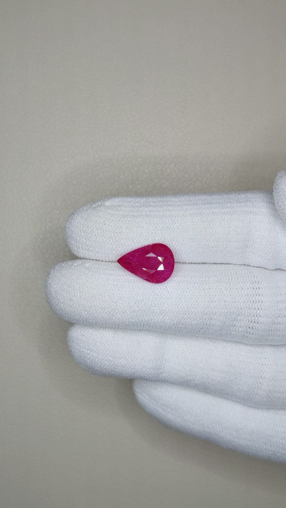 2.76 Ct. Ruby from Mozambique Size Video