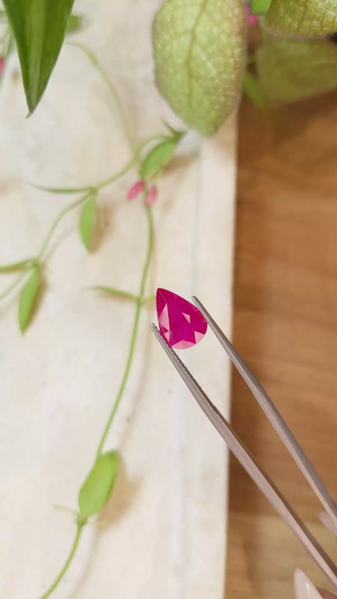 2.76 Ct. Ruby from Mozambique Size Video