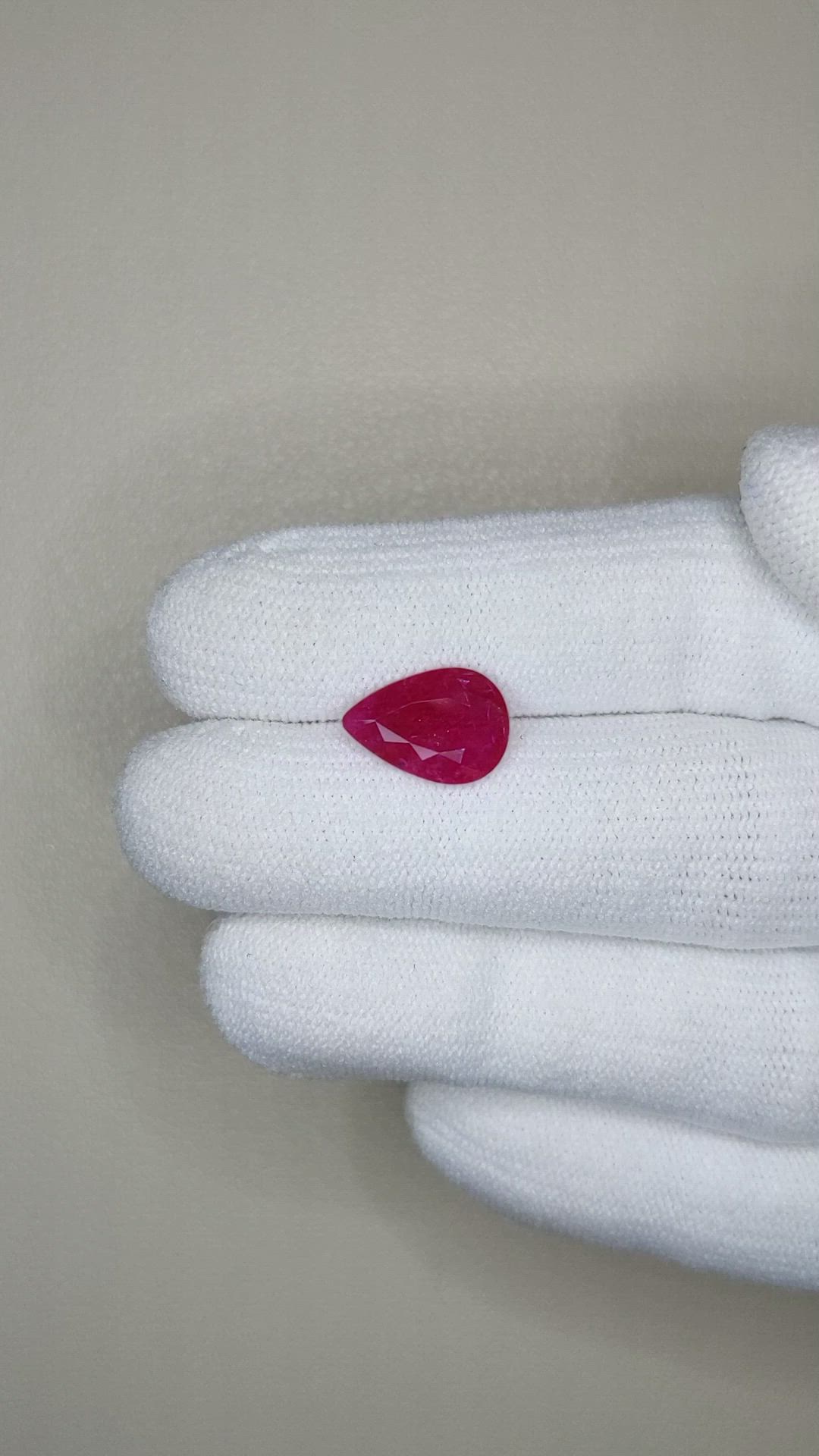 2.38 Ct. Ruby from Mozambique Size Video