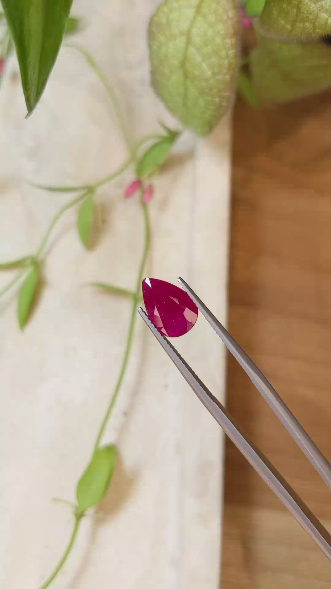 2.95 Ct. Ruby from Mozambique Size Video