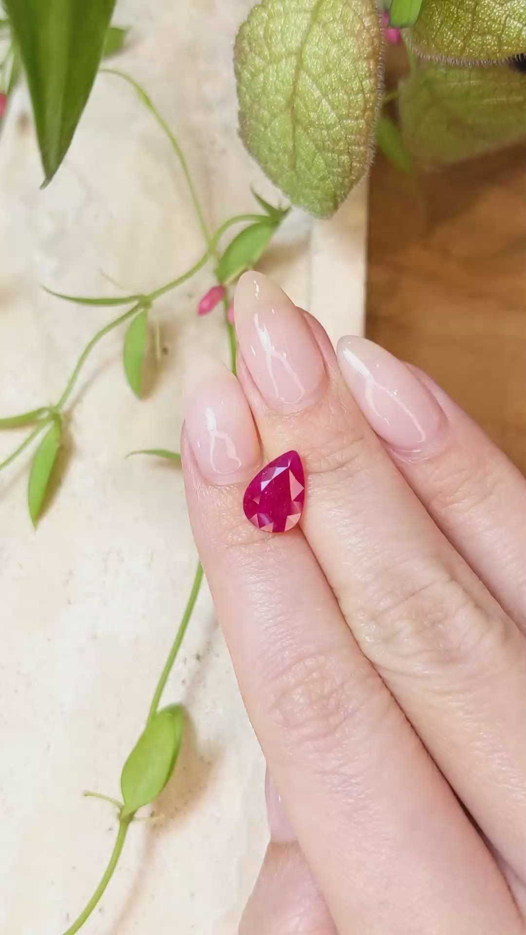 2.95 Ct. Ruby from Mozambique Size Video