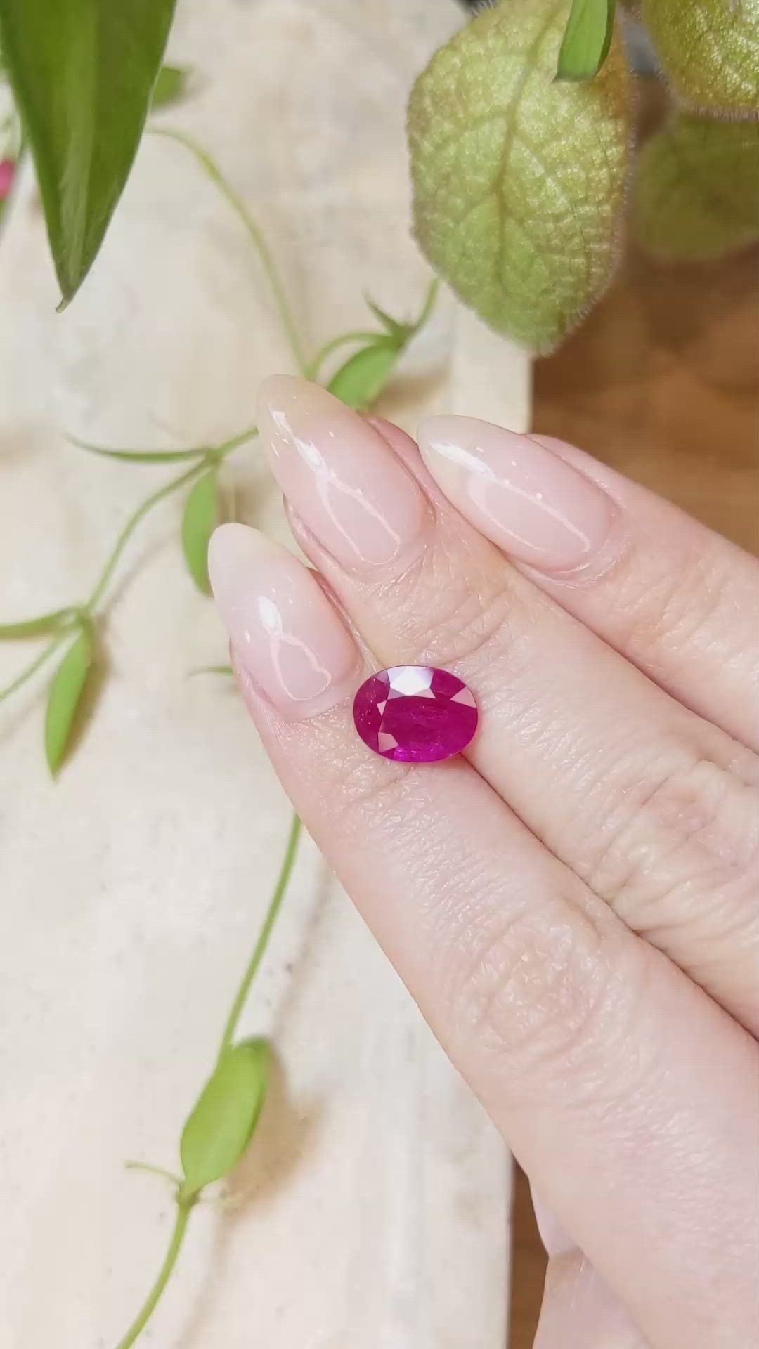 2.67 Ct. Ruby from Mozambique Size Video