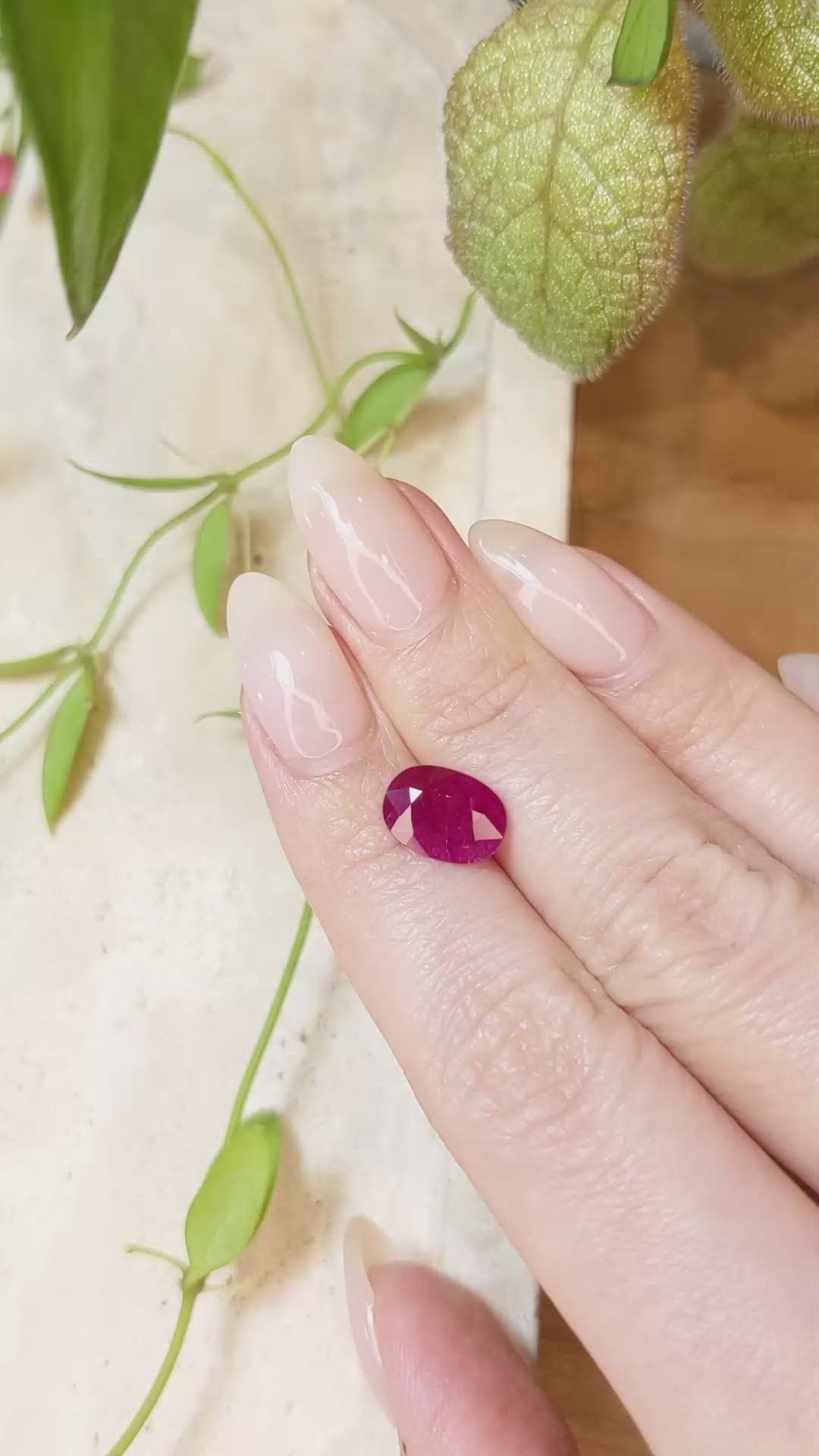 3.04 Ct. Ruby from Mozambique Size Video