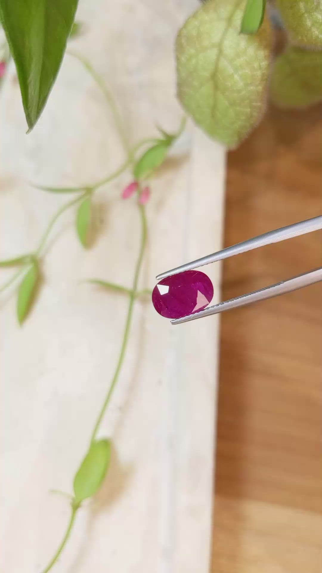 3.04 Ct. Ruby from Mozambique Size Video