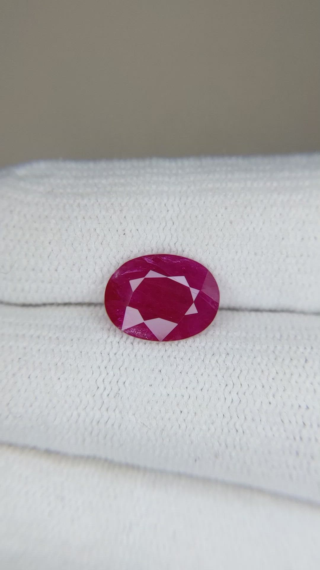 2.54 Ct. Ruby from Mozambique Size Video