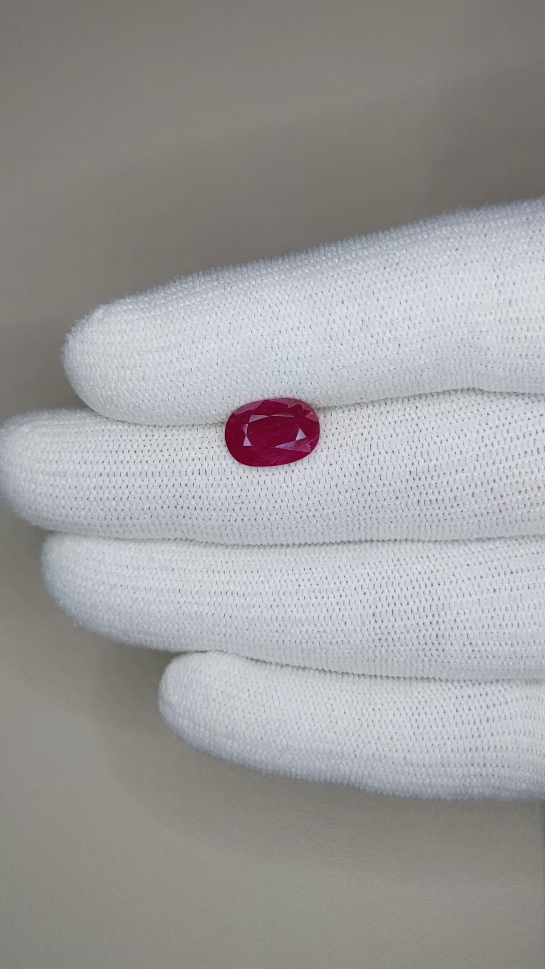 2.34 Ct. Ruby from Mozambique Size Video