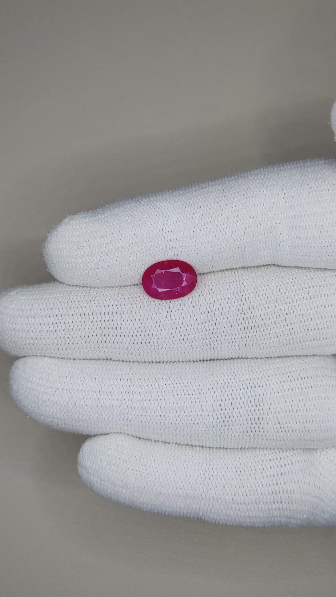 2.57 Ct. Ruby from Mozambique Size Video