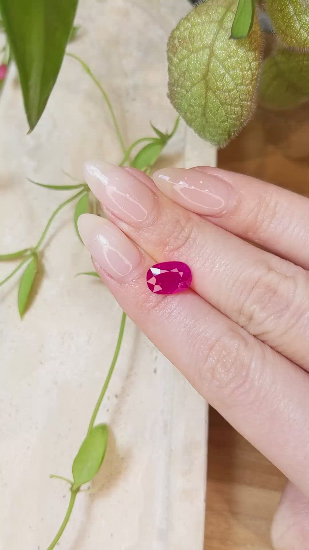 3.13 Ct. Ruby from Mozambique Size Video