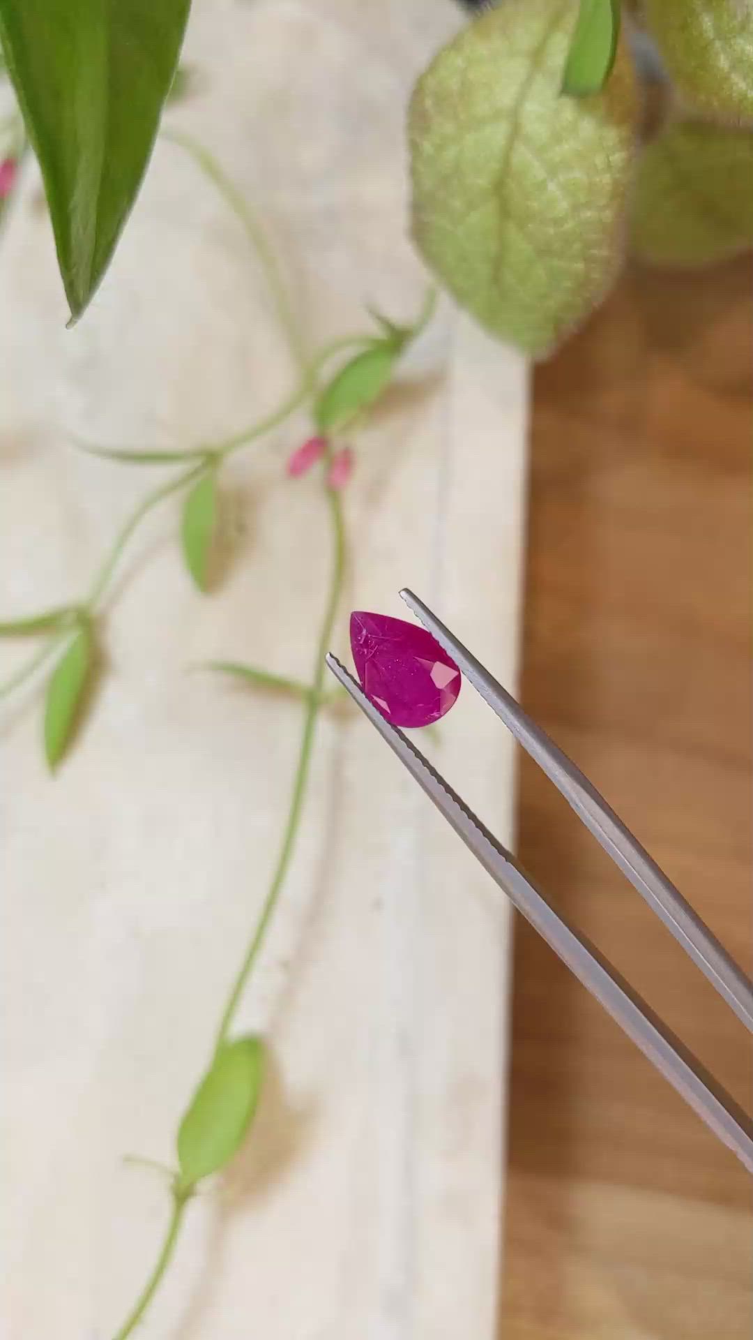 2.32 Ct. Ruby from Mozambique Size Video