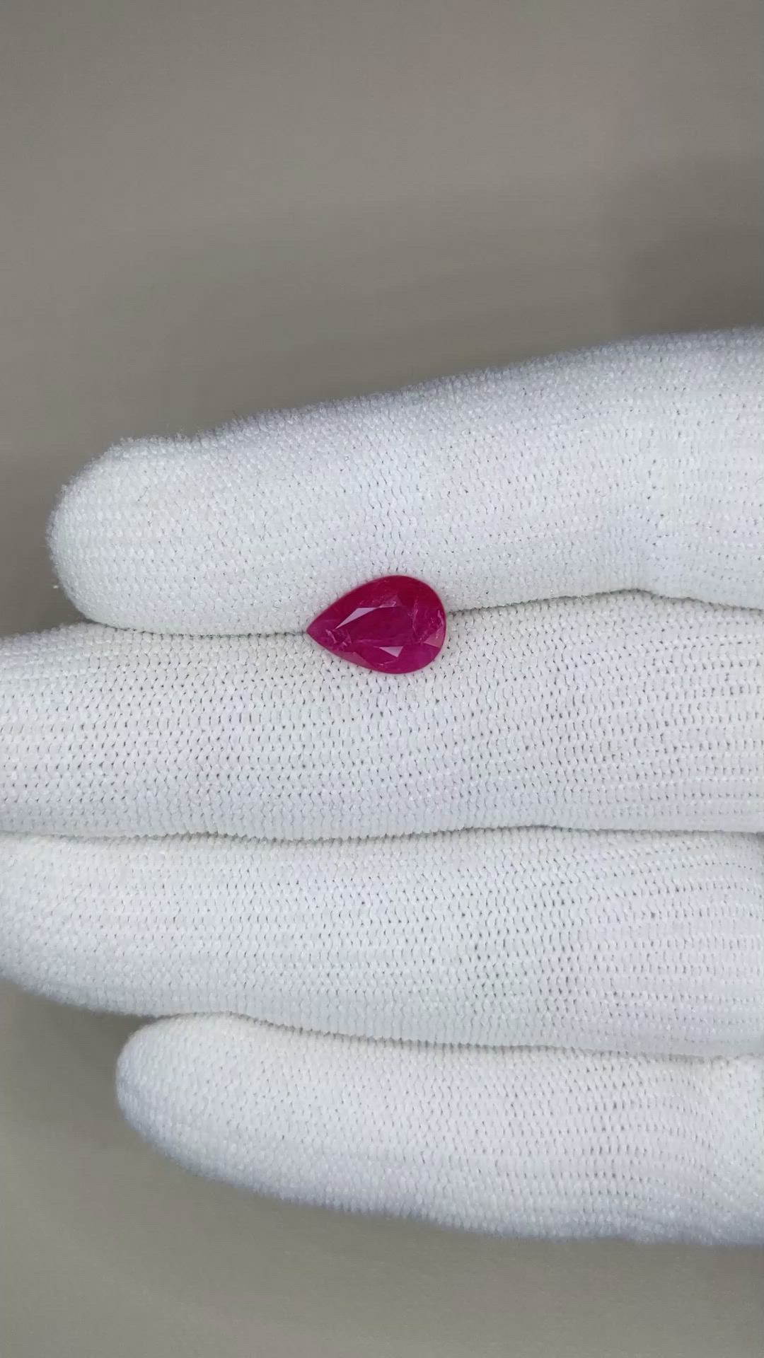 2.32 Ct. Ruby from Mozambique Size Video