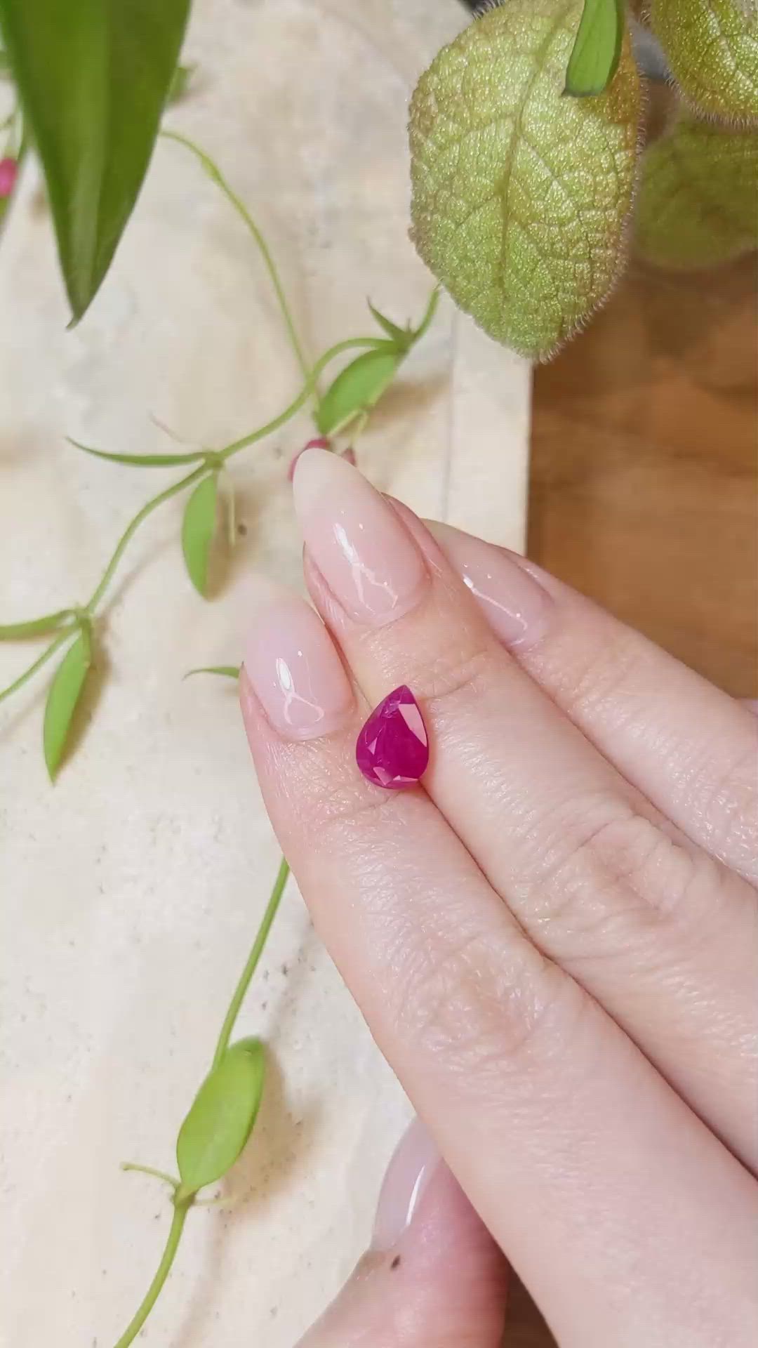 2.32 Ct. Ruby from Mozambique Size Video