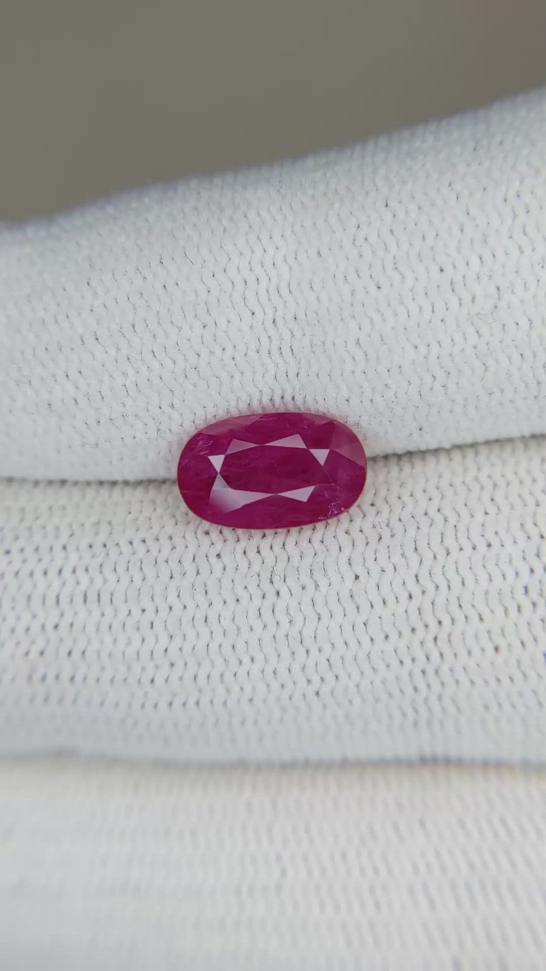 2.51 Ct. Ruby from Mozambique Size Video