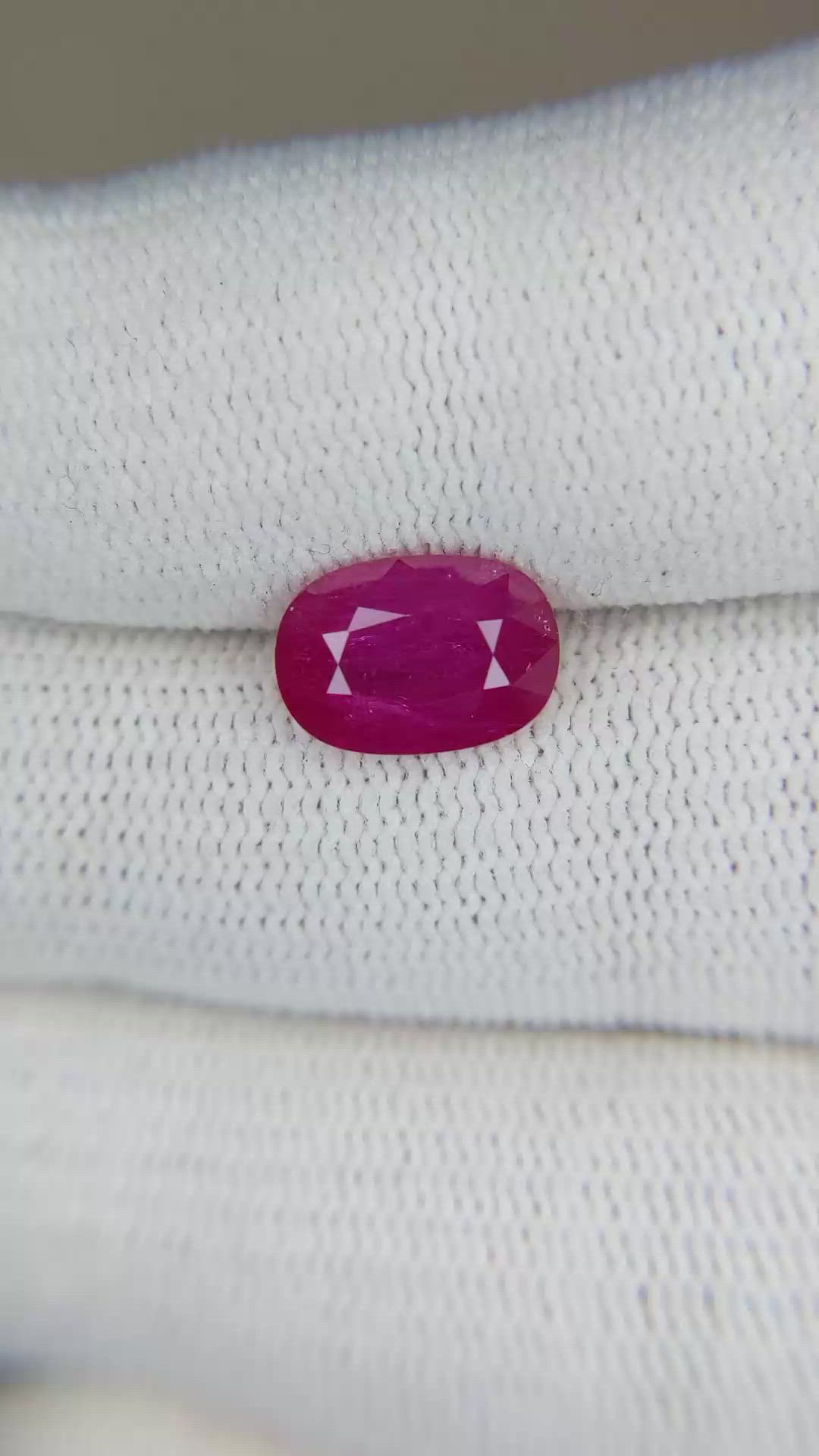 2.62 Ct. Ruby from Mozambique Size Video