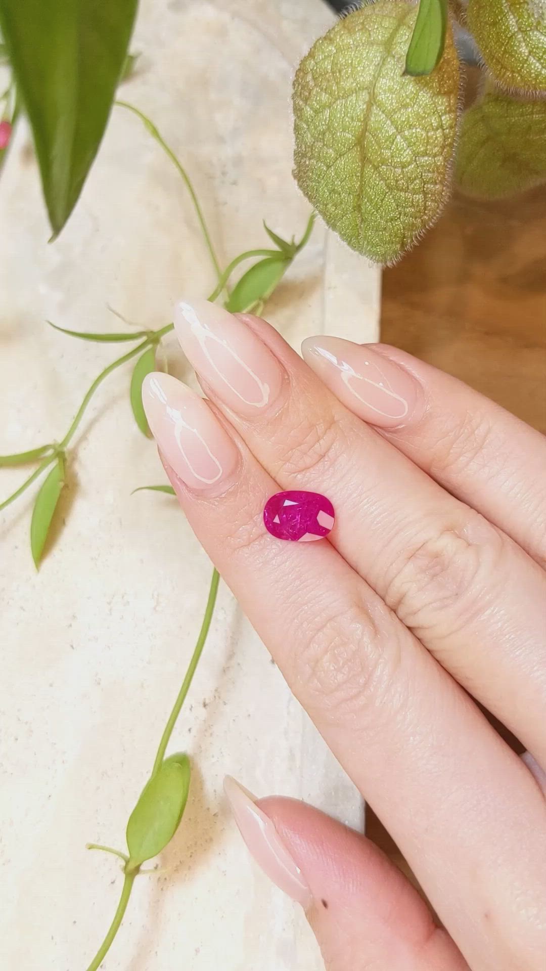 2.05 Ct. Ruby from Mozambique Size Video
