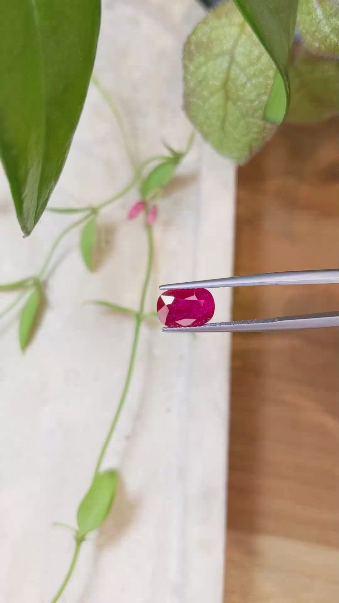 2.41 Ct. Ruby from Mozambique Size Video