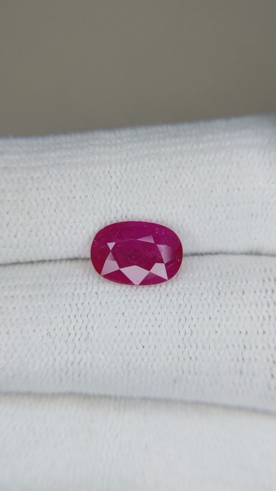 2.21 Ct. Ruby from Mozambique Size Video