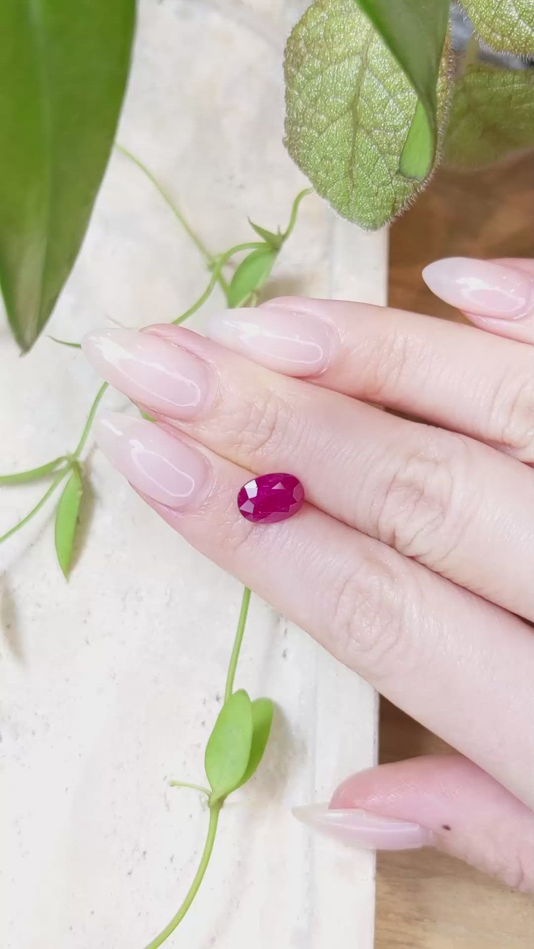 3.04 Ct. Ruby from Mozambique Size Video