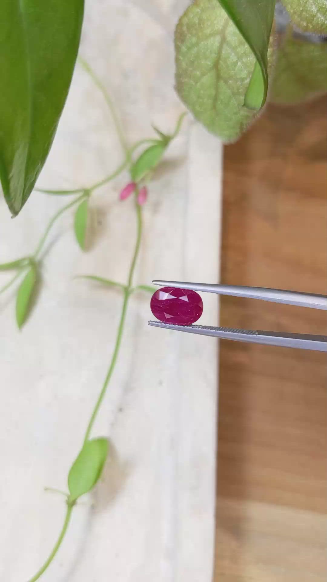 3.04 Ct. Ruby from Mozambique Size Video