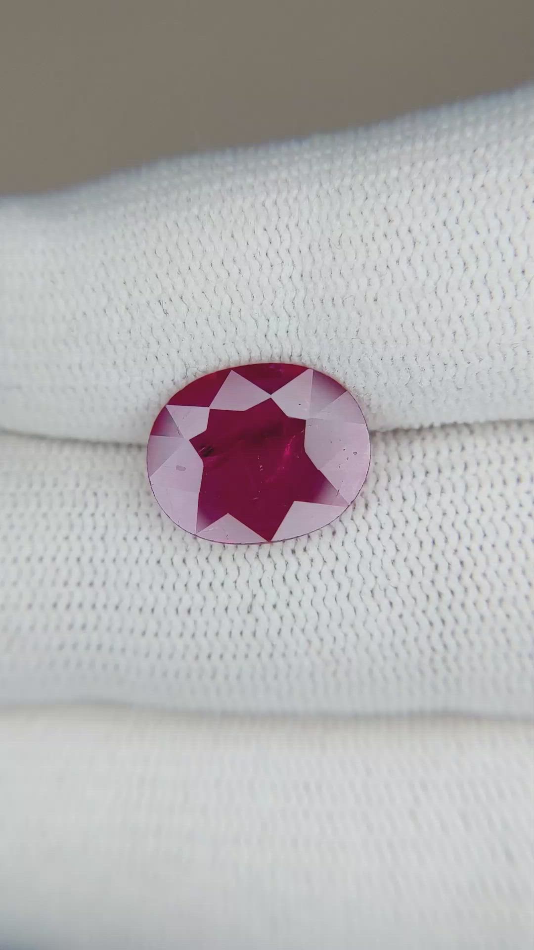 4.03 Ct. Ruby from Mozambique Size Video