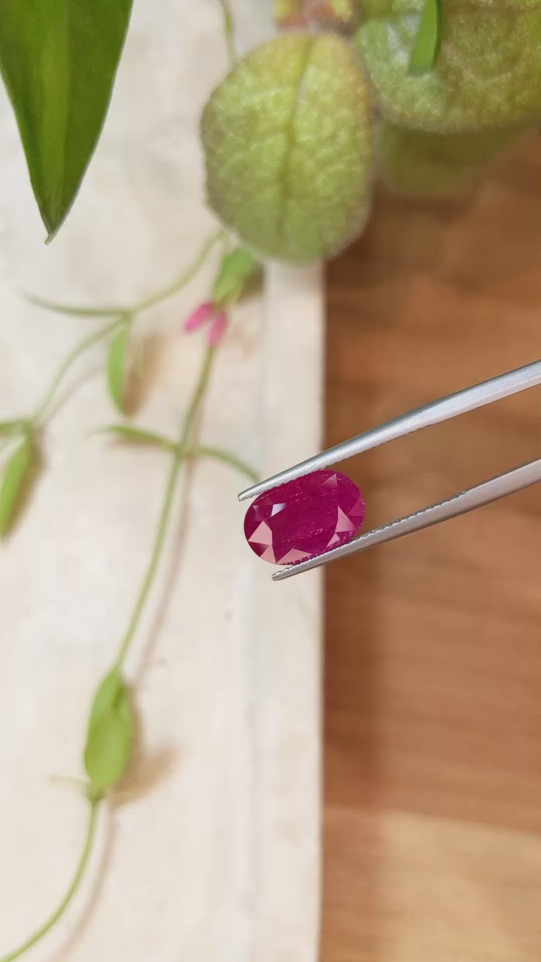 4.18 Ct. Ruby from Mozambique Size Video