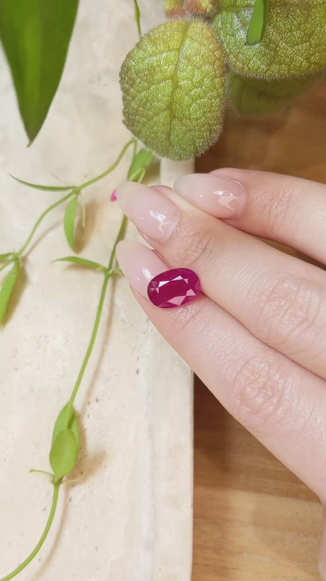 4.18 Ct. Ruby from Mozambique Size Video