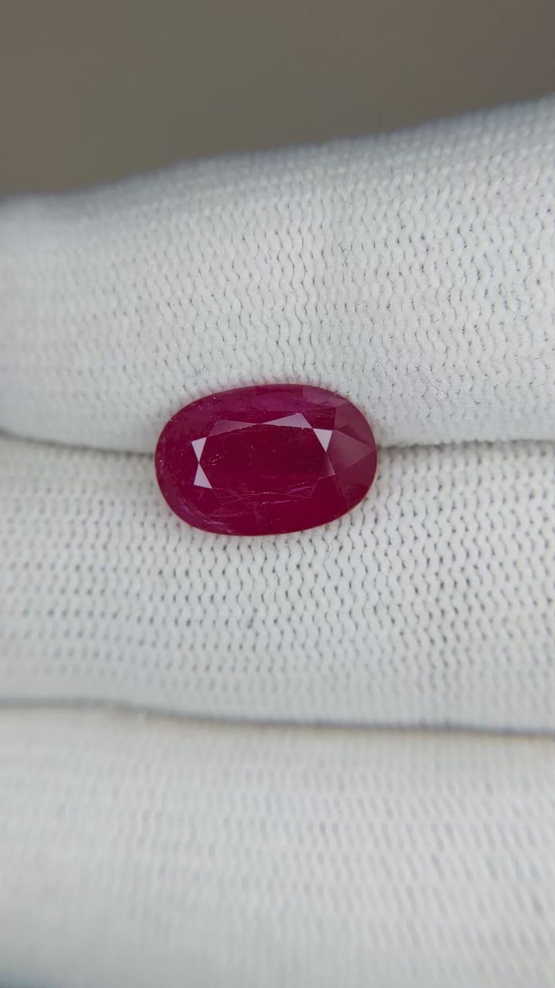 4.18 Ct. Ruby from Mozambique Size Video