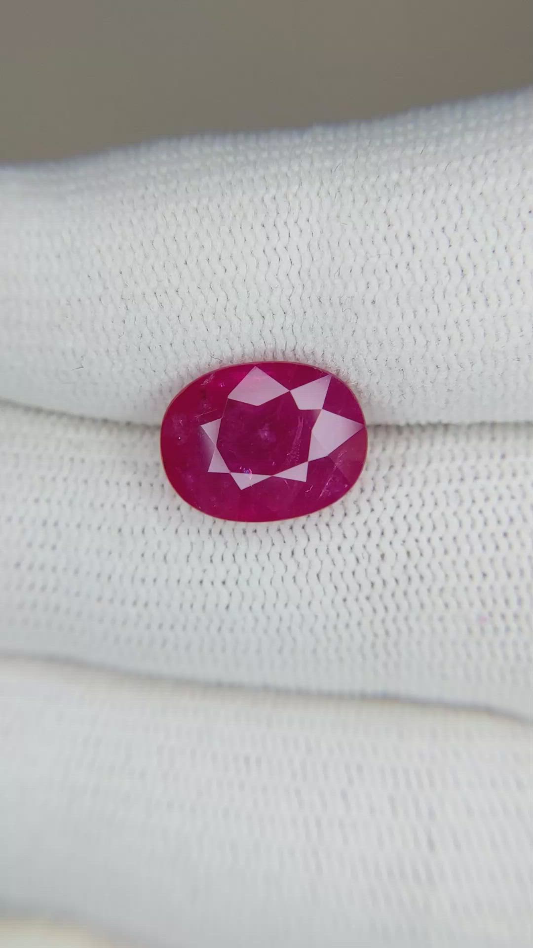 5.04 Ct. Ruby from Mozambique Size Video