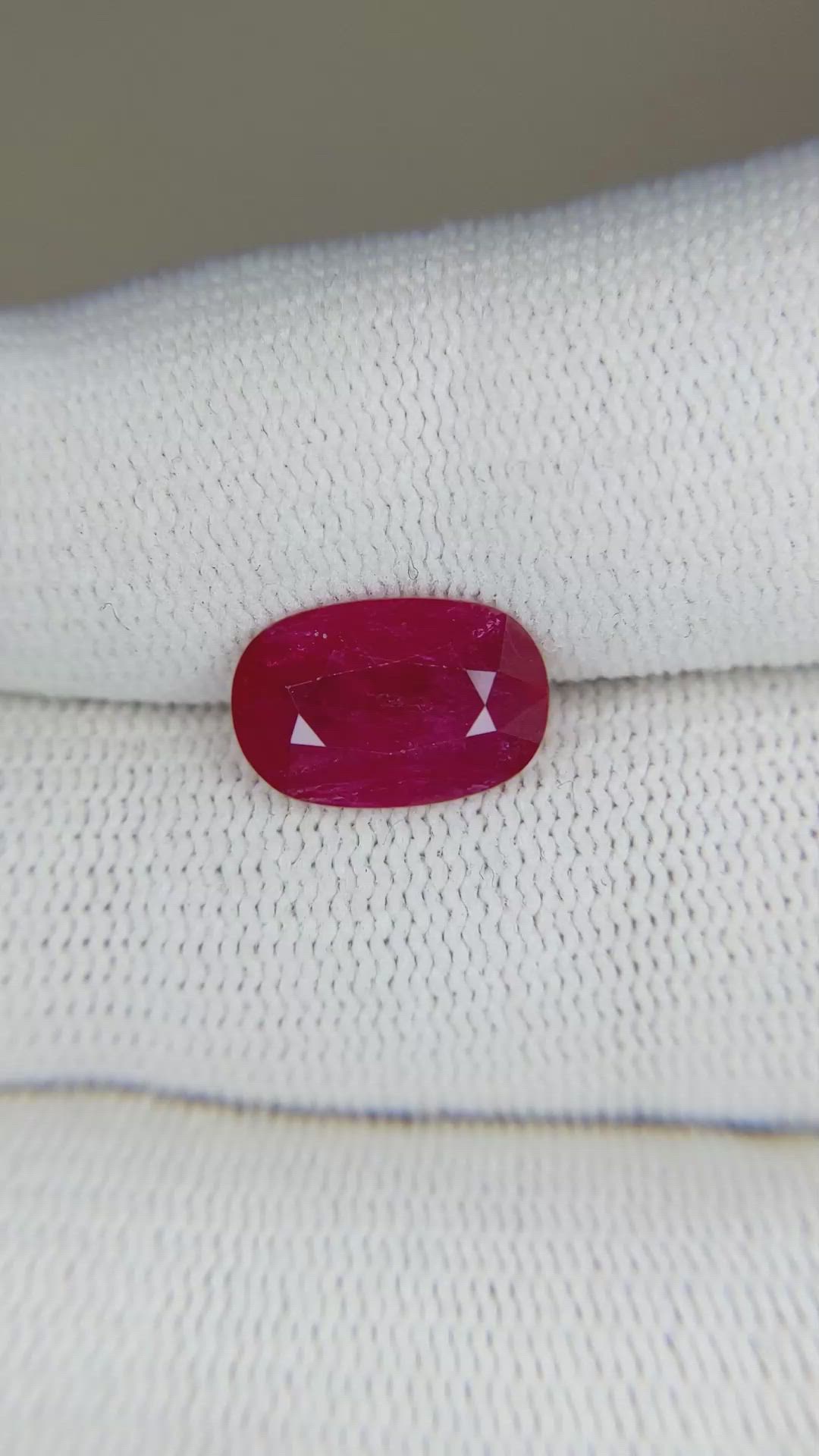 3.20 Ct. Ruby from Mozambique Size Video